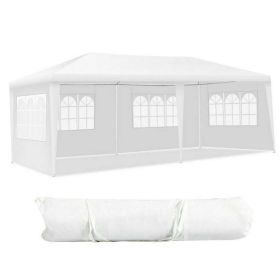 10'x20' Canopy Tent Heavy Duty Wedding Party Tent 4 Sidewalls W/Carry Bag