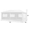 10'x20' Canopy Tent Heavy Duty Wedding Party Tent 4 Sidewalls W/Carry Bag