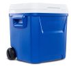 60 Qt Laguna Ice Chest Cooler with Wheels, Blue