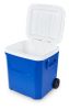 60 Qt Laguna Ice Chest Cooler with Wheels, Blue