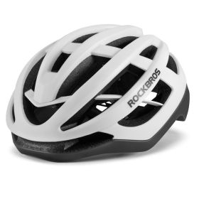 Locke Brothers Riding Helmet Pneumatic Bicycle Helmet (Option: White-M)