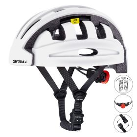 Electric scooter balance bike folding riding helmet (Color: White)