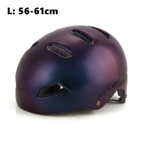 Outdoor safety helmet for cycling (Option: Purple-L)