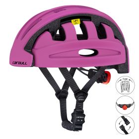 Electric scooter balance bike folding riding helmet (Color: Purple)