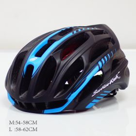 Mountain Biking Helmet Men And Women Scorpio Helmet (Option: BlackÂ Blue-M)