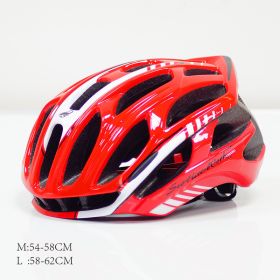 Mountain Biking Helmet Men And Women Scorpio Helmet (Option: RedWhite-M)