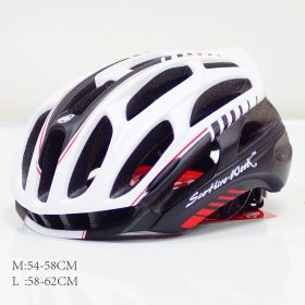 Mountain Biking Helmet Men And Women Scorpio Helmet (Option: black white-M)