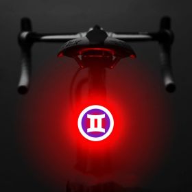 Bicycle Intelligent Auto Brake Sensor Light Waterproof LED Rechargeable Bicycle Tail Light Bike Accessories Bike Light Mount (Option: C)