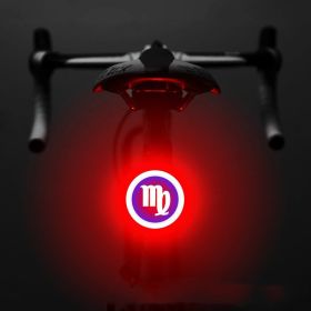 Bicycle Intelligent Auto Brake Sensor Light Waterproof LED Rechargeable Bicycle Tail Light Bike Accessories Bike Light Mount (Option: E)