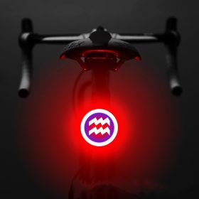 Bicycle Intelligent Auto Brake Sensor Light Waterproof LED Rechargeable Bicycle Tail Light Bike Accessories Bike Light Mount (Option: K)