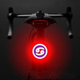 Bicycle Intelligent Auto Brake Sensor Light Waterproof LED Rechargeable Bicycle Tail Light Bike Accessories Bike Light Mount (Option: F)