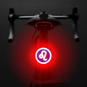 Bicycle Intelligent Auto Brake Sensor Light Waterproof LED Rechargeable Bicycle Tail Light Bike Accessories Bike Light Mount (Option: I)