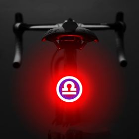 Bicycle Intelligent Auto Brake Sensor Light Waterproof LED Rechargeable Bicycle Tail Light Bike Accessories Bike Light Mount (Option: L)