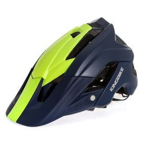 MTB bicycle helmet (Option: Blue  Green)