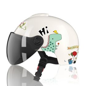 Children's Cartoon Electric Battery Car Helmet (Option: B)