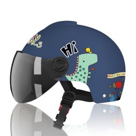 Children's Cartoon Electric Battery Car Helmet (Option: F)