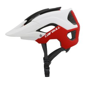 Cairbull TERRAIN Mountain Road Bike Riding Helmet Ultralight Off-Road XC AM Safety Helmet (Option: Red white-M)