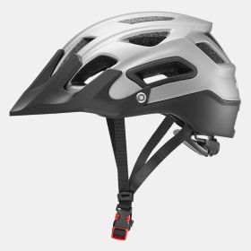 Rock Brothers Bicycle Riding Helmet Mountain Bike Helmet Integrated Helmet Men And Women Cross-Country Commuter Helmet (Option: Titanium-L)