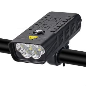 Bicycle LED Built-in Battery USB Charging Front Light (Option: Five lights-Usb)