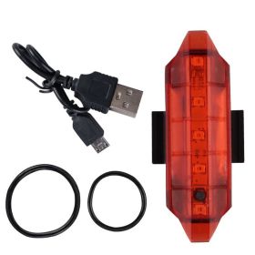 Bicycle Front Light USB Charging Highlight Headlight (Color: Red)