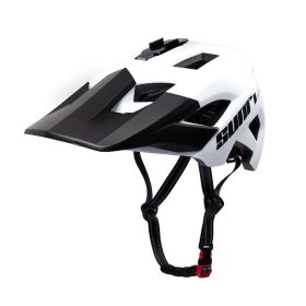 Off-road Helmet Mountain Bike Downhill Helmet Outdoor Competition Sports (Option: White-M)