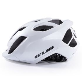 Bicycle Helmet Male Mountain Bike With Tail Light (Option: White-One size)