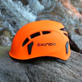 Outdoor Mountaineering Downhill Helmet Riding Hat Expand Protective Helmet (Color: Orange)