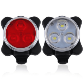 160lumen USB rechargeable red 3w Led bicycle rear light (Option: Set-Q2pc)