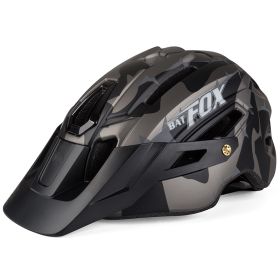 Manta Raccoon Bicycle Mountain Bike Integrated Riding Helmet (Option: Black-One size)