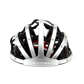 Convenient folding mountain bike helmet (Option: Silver-One size)