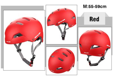 Outdoor safety helmet for cycling (Option: Red-M)