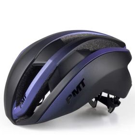 PMT Heslang Spudy Cycling Pneumatic Integrated Helmet (Option: Gradient black blue-L)