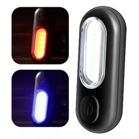 Bicycle Night Riding Lights Flashing Usb At Night (Option: Red blue-USB)