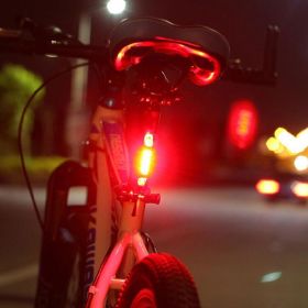 Bike Bicycle light LED Taillight (Option: OPP bagged RED WHI light)