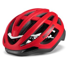 Locke Brothers Riding Helmet Pneumatic Bicycle Helmet (Option: Red-M)