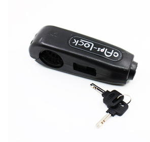 Caps Motorcycle and Scooter Security Lock (Color: Black)