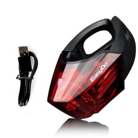 Bicycle Tail Light Safety Tail Light Night Riding Light (Option: USB version)