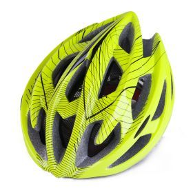 Bicycle helmet mountain bike helmet (Option: Fluorescent yellow)