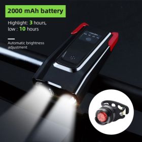 Bicycle lights (Option: Red-2000mah with light)