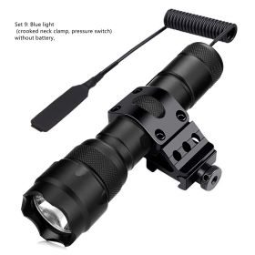 WF 502B T6 Flashlight Set Wire Control Aluminum Alloy (Option: Set9)