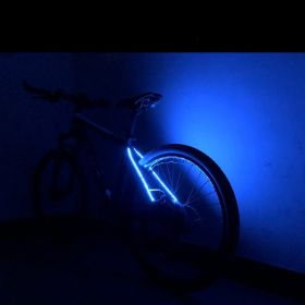 Bicycle Warning Rack Decoration Taillight (Color: Blue)