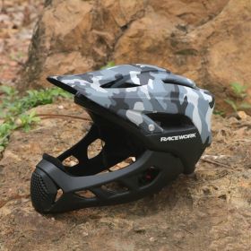 Bike Downhill Riding Cross Country Helmet (Option: Camouflage-One size)