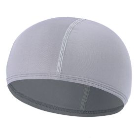 Bike liner cap outdoor motorcycle headgear (Option: Light Grey-One size)