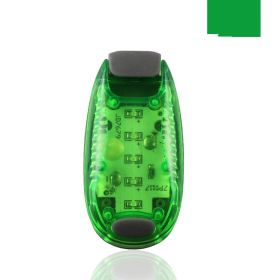 LED Outdoor Sports Night Running Light Waterproof Clip Buckle Bicycle Equipment Accessories (Color: GReen)