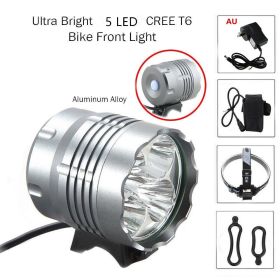 LED Mountain Bike Headlight 5T6 Bicycle Light (Option: 5T6 4 Australia)