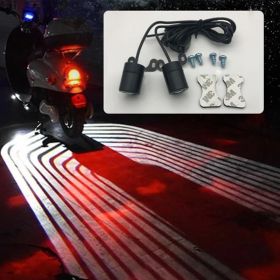 Electric Car Carpet Lamp Wing Projection Lamp (Color: White)