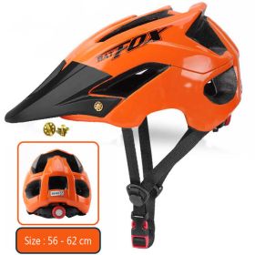 MTB bicycle helmet (Option: Black orange)