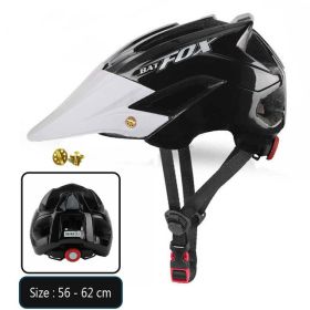 MTB bicycle helmet (Option: Black white)