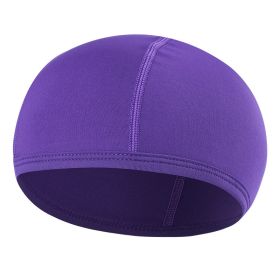 Bike liner cap outdoor motorcycle headgear (Option: Purple-One size)