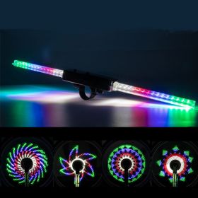 Bicycle Wheel 64led Flower Drum Lamp Spoke Decorative Wheel Lamp (Option: 30 patterns)